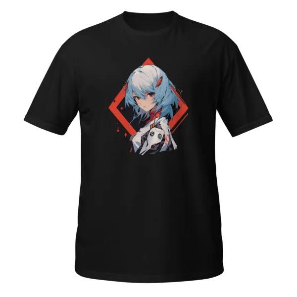 Camiseta Rei Ayanami negro frente