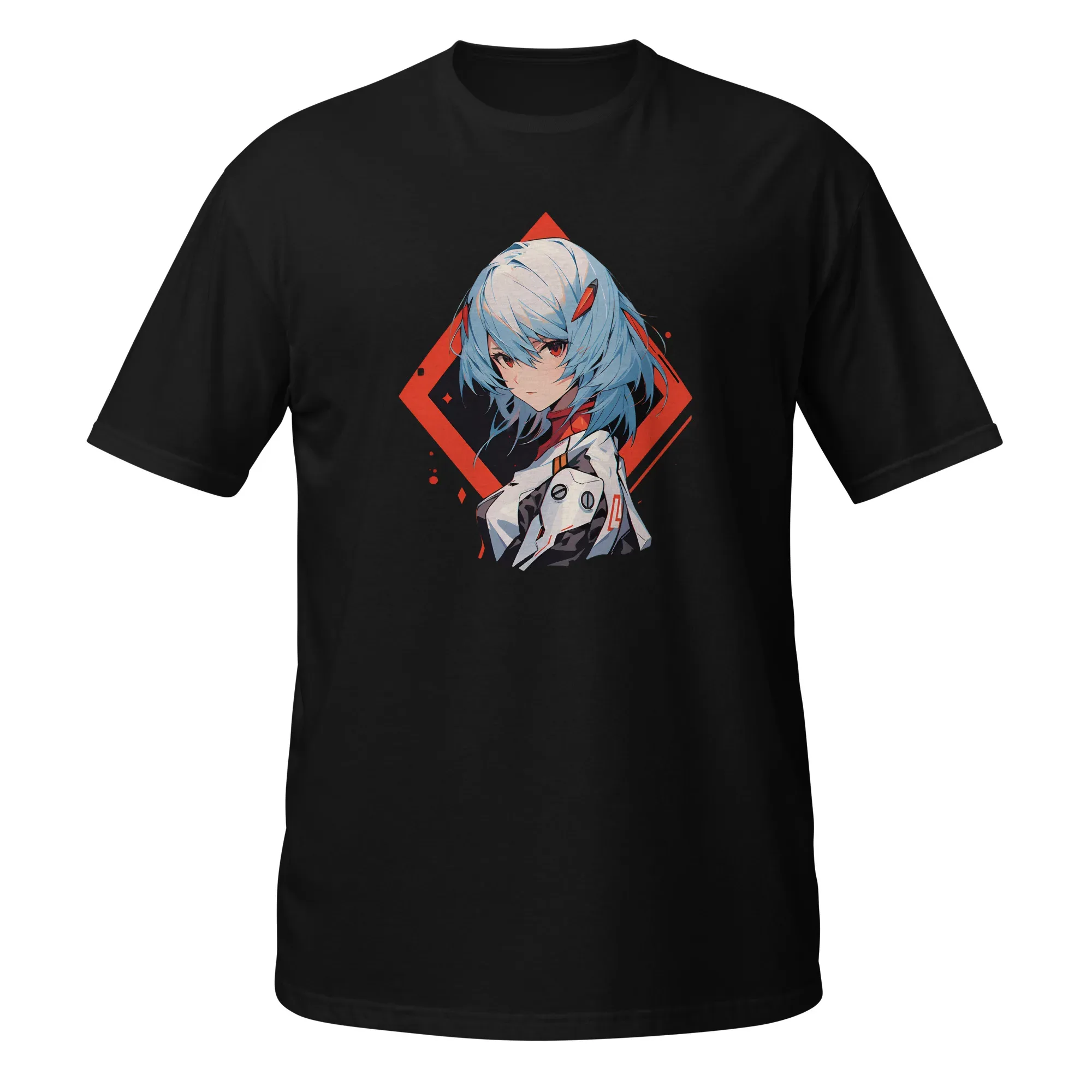 Camiseta Rei Ayanami negro frente