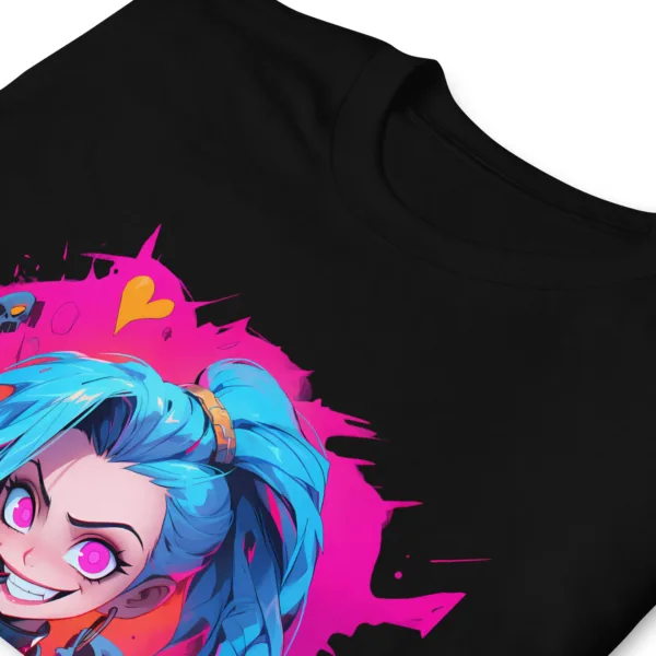 Camiseta Jinx negro detalle