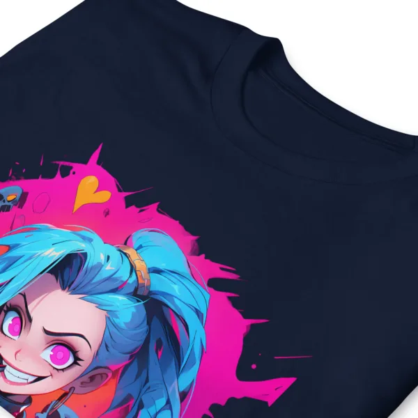 Camiseta Jinx navy detalle
