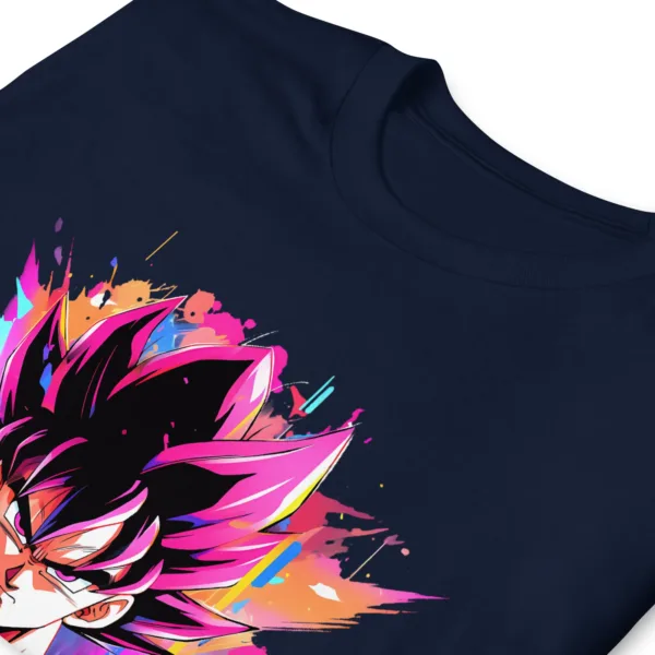 Camiseta Goku God navy detalle