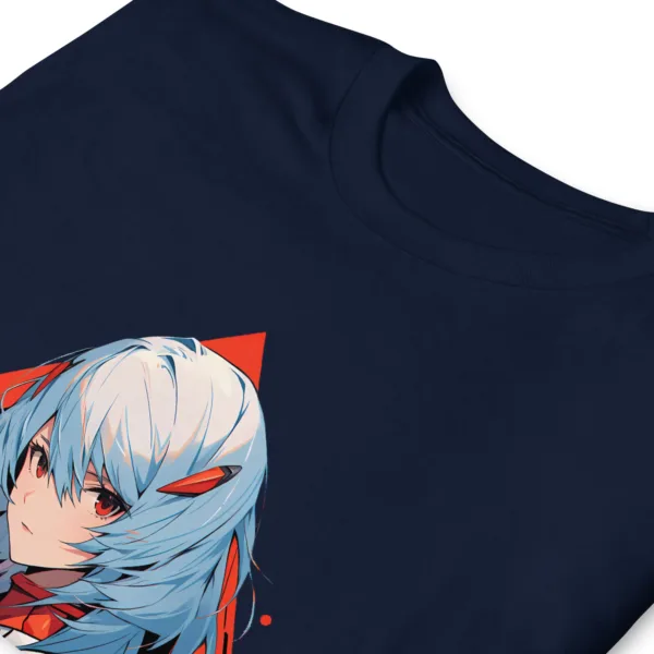 Camiseta Rei Ayanami navy detalle