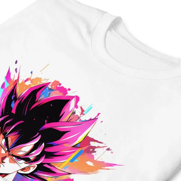 Camiseta Goku God blanco detalle