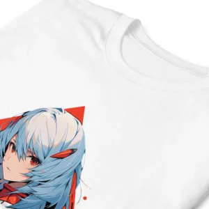 Camiseta Rei Ayanami blanco detalle
