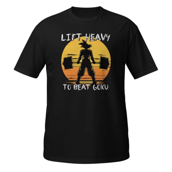 Camiseta goku deadlift negro frente