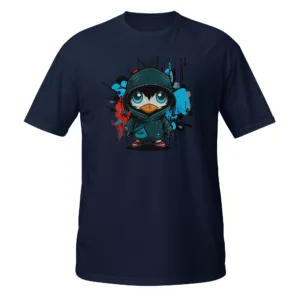 Camiseta - Pingüino grafitero