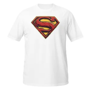 Camiseta Superman Logo frente blanco