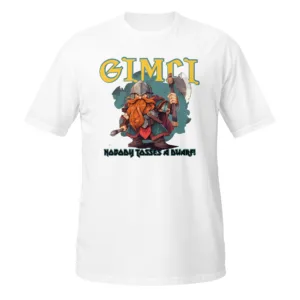 Camiseta Gimli blanco frente