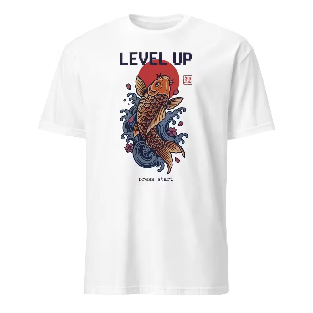 Camiseta Koi «Level Up» — Carpa Gamer