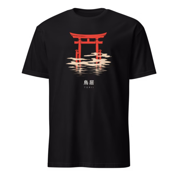 Camiseta Torii 鳥居 — Puerta Sagrada Japonesa — color Black